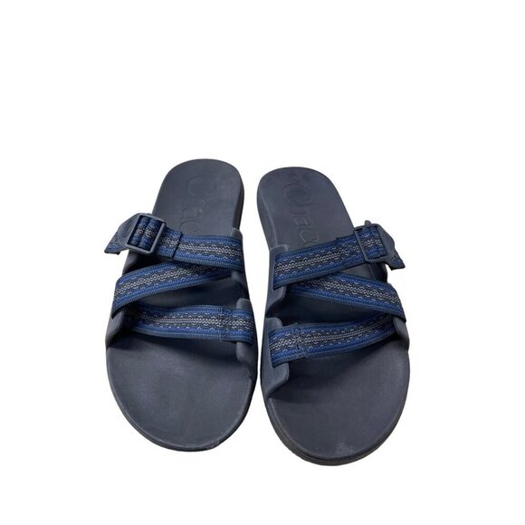 Chaco Men's Chillos Slide Size 12M Multicolor Sandals Hiking Outdoor Wide Strap - Picture 1 of 7